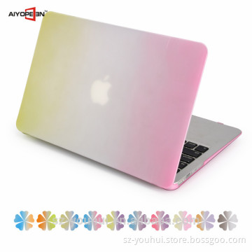 Manufactory Rainbow Color Matte Flip Cover Case for Macbook Pro 13.3" for Apple Pro Laptop